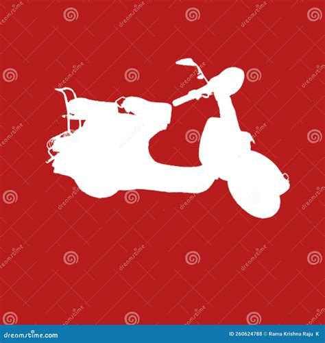 Silhouette Of Scooter Royalty Free Stock Image Cartoondealer