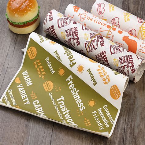 Greaseproof Grease Resistant Perfect Sandwich Wrapping Paper For Food