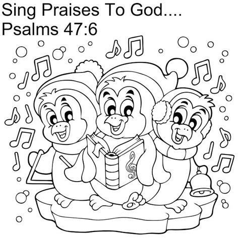 Psalms – Praise the Lord Coloring Page - SundaySchoolist