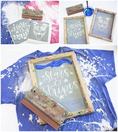 How To Bleach Tie Dye T Shirts And Screen Print With Vinyl Pigskins