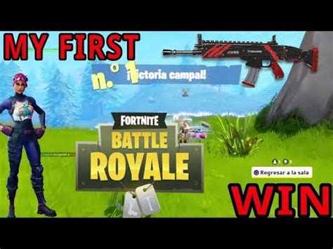 Mi Primera Partida Ganada En Fortnite Battle Royale Youtube