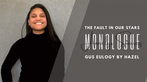 Monologue From The Fault In Our Stars Gus Eulogy By Hazel YouTube