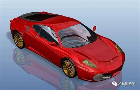 【汽车轿车】ferrari F430跑车造型模型3d图纸 Creo设计 附bip渲染格式 汽车 渲染 仿真秀干货文章