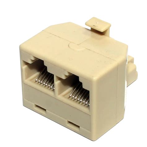 Adaptador T RJ45 8P8C 2 Fêmea X 1 Macho Eletropeças