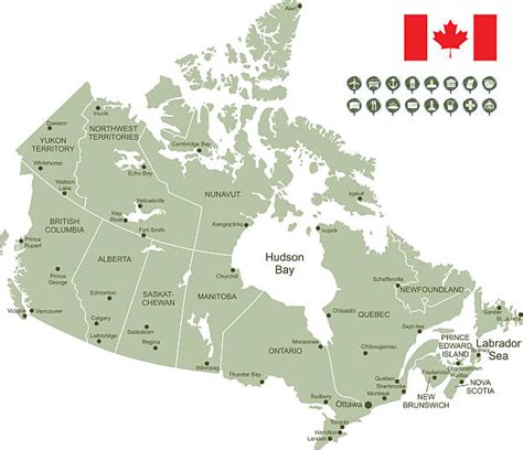 2,300+ Canada Cities Map Stock Illustrations, Royalty-Free Vector ...