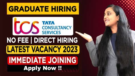 Tcs Recruitment 2023 Tcs Latest Hiring 2023 Tcs Job Vacancy 2023