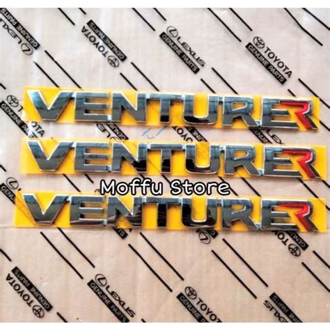 Jual Logo Emblem Tulisan Venturer Menyambung Untuk Innova Reborn