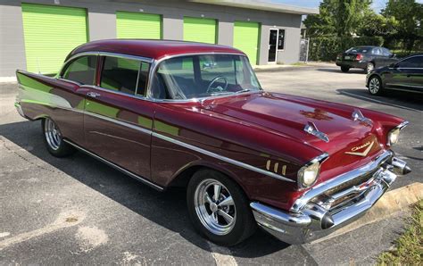 383 Powered 1957 Chevrolet Bel Air Two Door Sedan For Sale On BaT