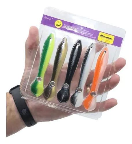 Kit Iscas Artificiais Pesca Soft Shad Jig Tucunare Cm Mercadolivre