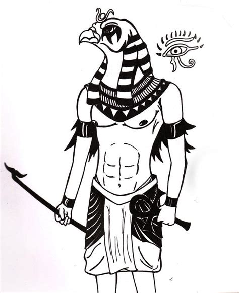 Inking Practice Sun God Ra By Senjiin On Deviantart