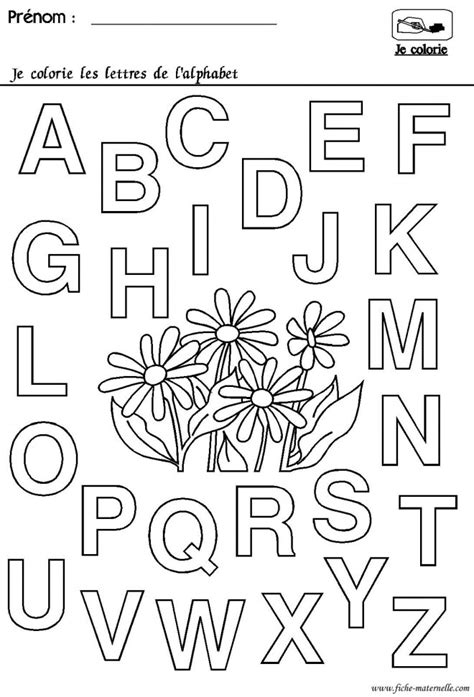 Coloriage Les Lettres de L alphabet à colorier