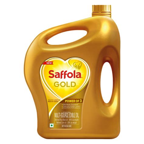 Buy Saffola Gold Refined Oil|Blend of Rice Bran oil & Corn oil|Cooking ...