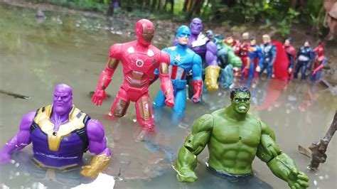 Avengers Superhero Story Spiderman Vs Hulk Thanos Vs Iron Man Batman