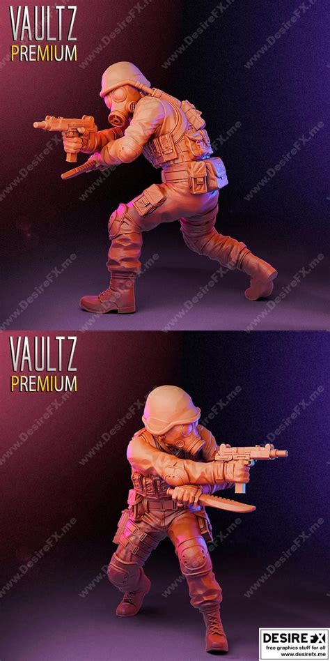 Desire FX 3d Models Vaultz Miniatures Hunk From Resident Evil 3D