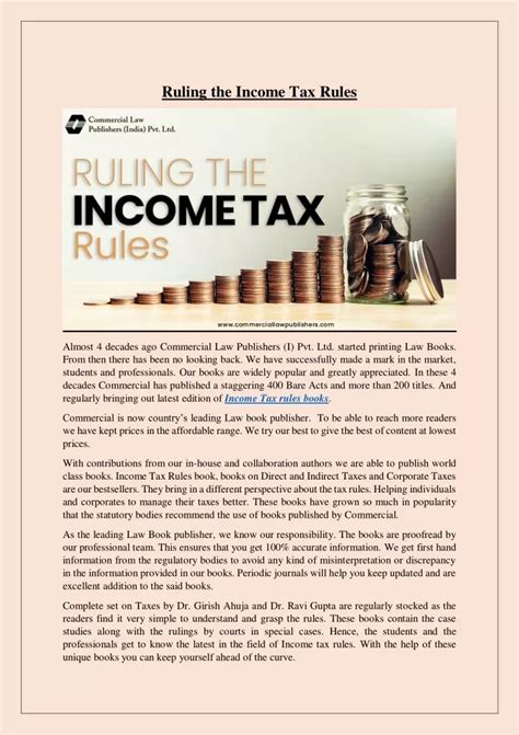 Ppt Ruling The Income Tax Rules Powerpoint Presentation Free