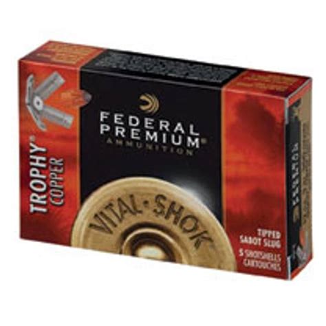 Federal Premium Ammunition 12 Gauge Trophy Copper Sabot Slug P151 Tc