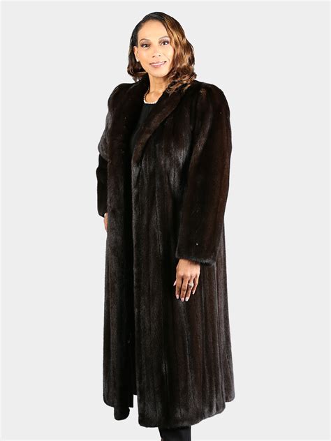 Full Length Ranch Mink Fur Coat Women S Large Estate Furs