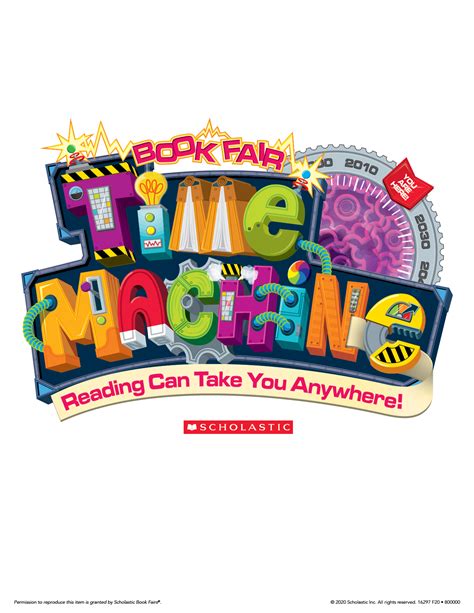 Book Fair Time Machine Clip Art | Book fair, Scholastic book fair, Book ...