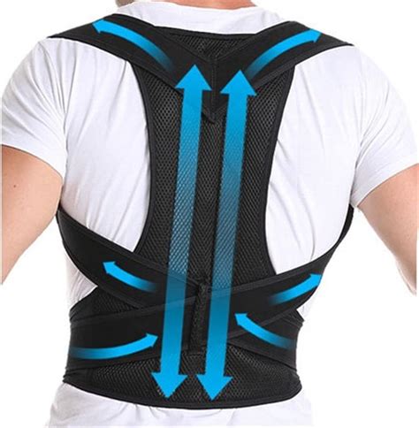 S 5xl Plus Size Posture Corrector Back Brace Full Back Support Belt Shoulder