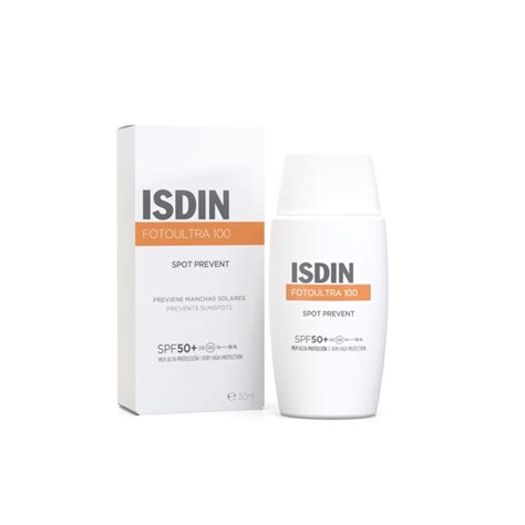 ISDIN Ultra 100 Photo Écran Solaire Spot Prevent Fusion Fluid SPF 50