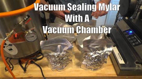 How To Vacuum Seal Mylar Bags In A Vacuum Chamber Ep233 Youtube