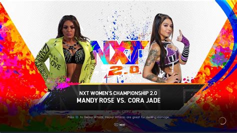 WWE 2K22 Cora Jade Vs Mandy Rose YouTube