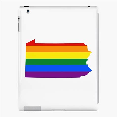 Lgbt Flag Map Of Pennsylvania Ipad Case And Skin For Sale By Abbeyz71