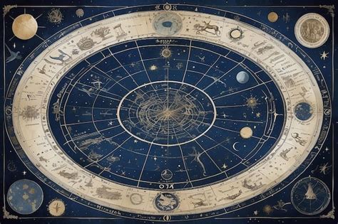 Premium Photo Celestial Zodiac Constellation Map