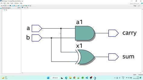 Design A Half Adder Using Verilog Quartus Youtube