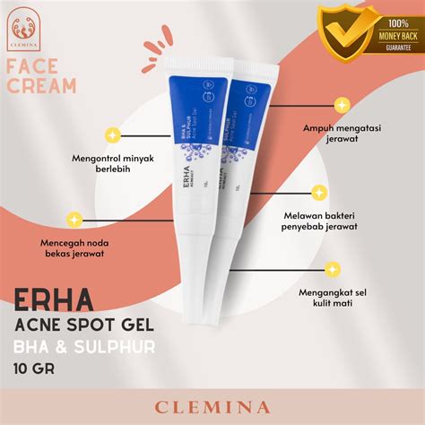 Jual ERHA ACNEACT Acne Spot Gel BHA Sulphur Obat Totol Jerawat 10