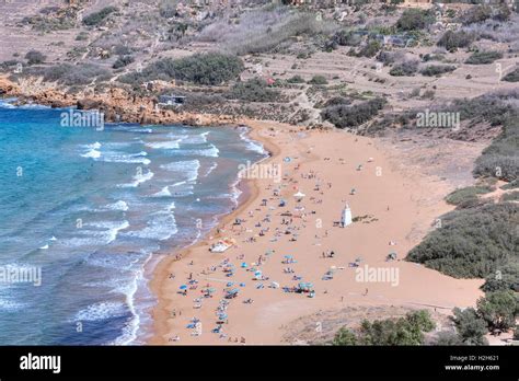 Ramla Bay, Gozo, Malta Stock Photo - Alamy