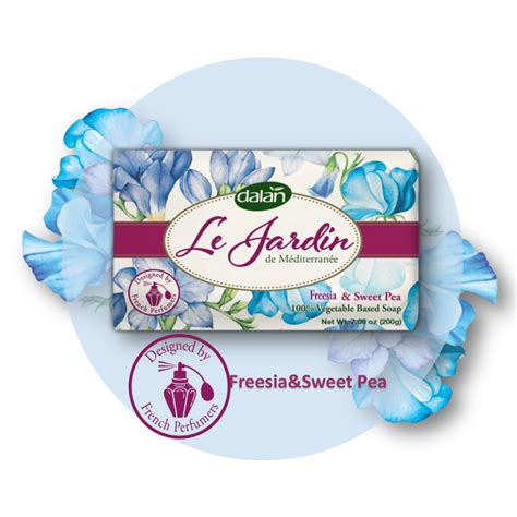 Dalan Le Jardin Pure Vegetable Soap Freesia And Sweet Pea 200g