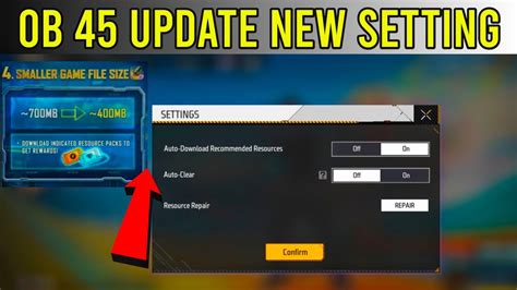 After Update New Setting Free Fire Ob Update New Setting Ob