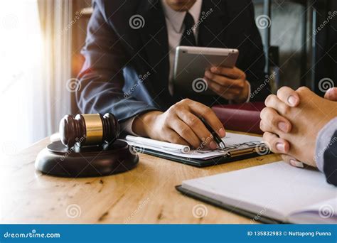 Justice And Law Concept Lawyer Workplace Stock Image Image Of