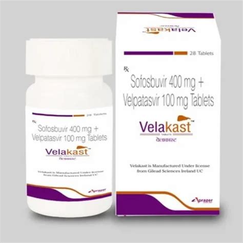 Velakast Tablet Sofosbuvir Mg Velpatasvir Mg At Rs