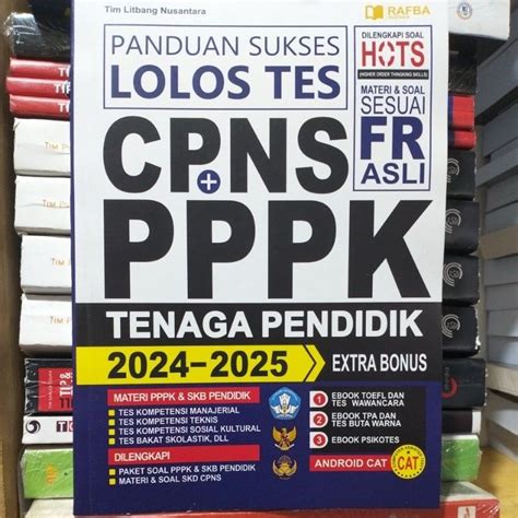 Jual Buku Panduan Sukses Lolos Tes Cpns Pppk Tenaga Pendidik 2024