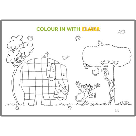 Colouring Fun - Elmer