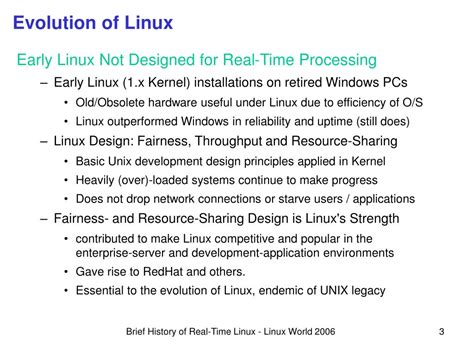 Ppt A Brief History Of Real Time Linux Powerpoint Presentation Free