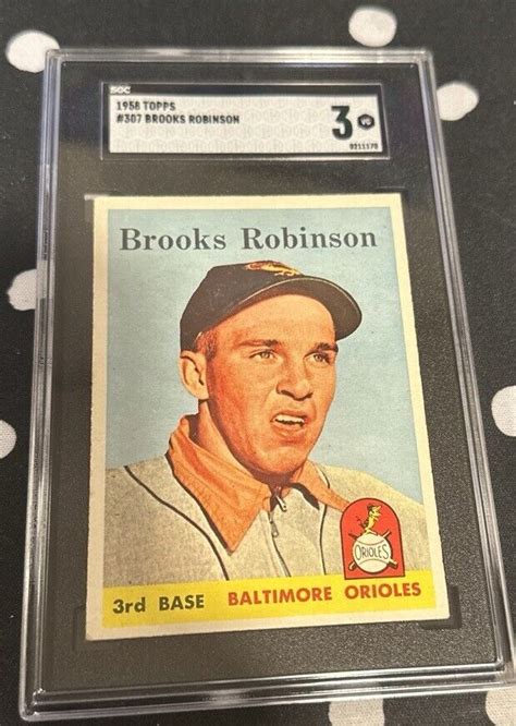 1958 Topps 307 Brooks Robinson Card Graded SGC 3 VG HOF EBay