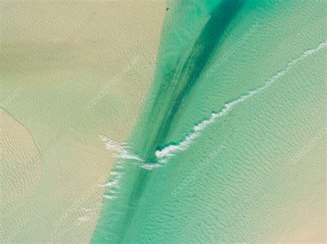 Aerial View Of Lagoa De Obidos Foz Do Arelho Portugal Stock Image