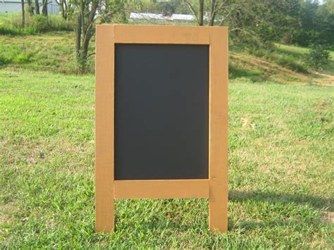 Outdoor Chalkboard Sandwich Board Sign Sidewalk Display Etsy