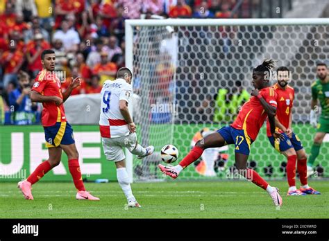 Berlin Germany Th June Andrej Kramaric Of Croatia Shoots