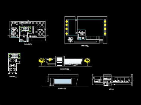 Cafetería universitaria en AutoCAD | Descargar CAD (2.76 MB) | Bibliocad