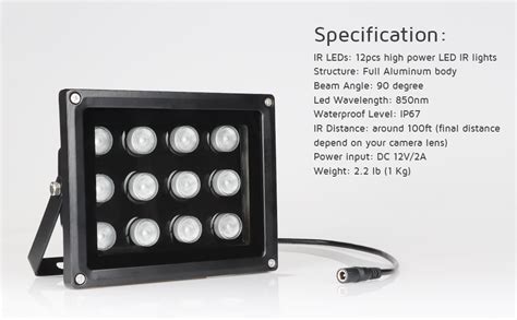 Amazon Univivi Infrared Illuminator Nm Leds Degree Wide