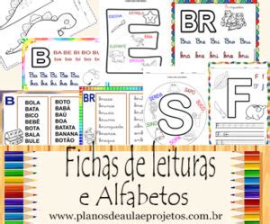 Fichas De Leituras E Alfabetos Para Imprimir Planos De Aula E Projetos