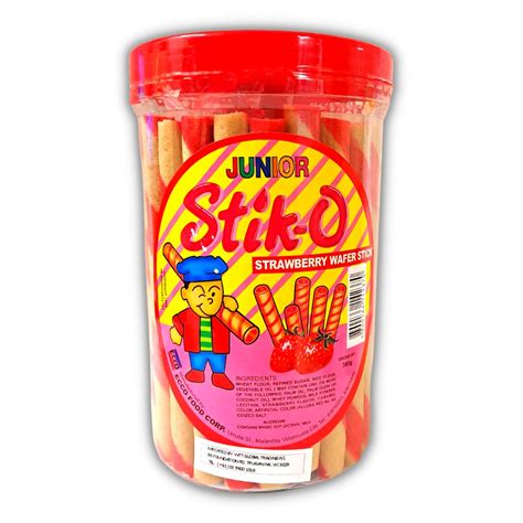 Philippines Junior Stik O Strawberry Wafer Stick 380g Asia