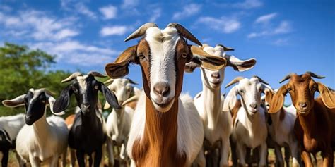 Premium Photo | Goat at farming