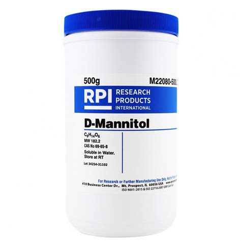 Rpi G Container Size Powder D Mannitol Ga M