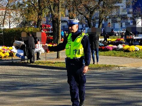 Akcja znicz w Łomży trwa Policja Jesteśmy czuwamy i chronimy FOTO