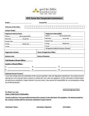 Kumari Bank Kyc Form Fill And Sign Printable Template Online